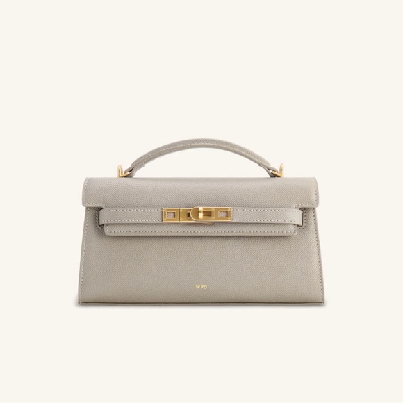 JW PEI Handbags - JW PEI Gray Structured Top-Handle Satchel with Gold Hardware